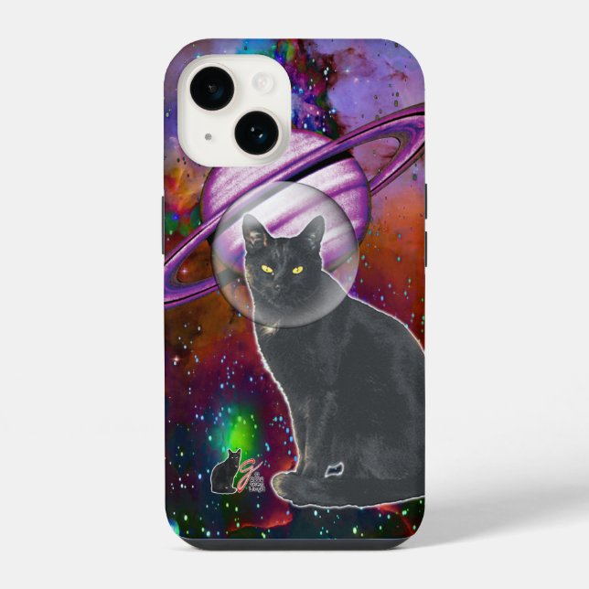 Fall "Space-Cat Cosmo Case-Mate iPhone" iPhone Hülle (Rückseite)