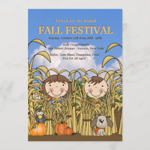 Fall-Spaß-Einladung Einladung