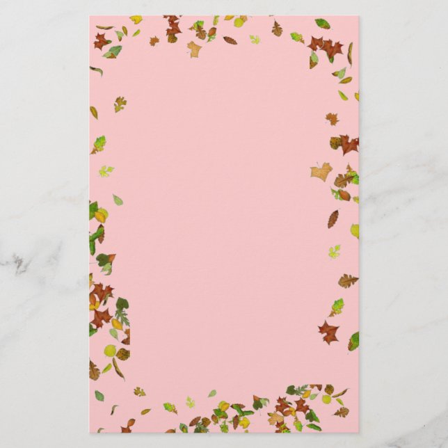 FALL/SPEICHERLAUF, rosa Briefpapier (Vorderseite)