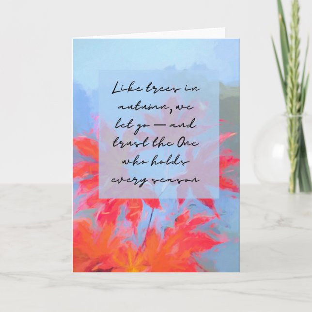 Fall Spiritual Card Karte (Vorderseite)