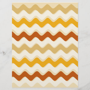 Fall Squiggle Scrapbook Paper