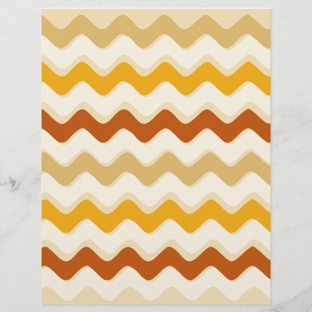 Fall Squiggle Scrapbook Paper (Vorderseite)