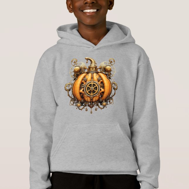 Fall Steampunk Pumpkin Hoodie (Vorderseite)