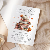 Fall Storybook Buch Neues Kapitel Kinderdusche
