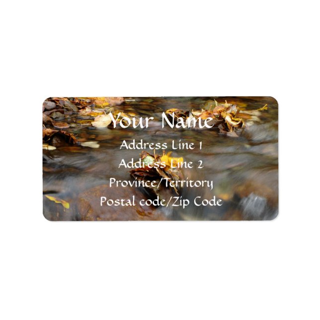 Fall Stream Adressaufkleber (Vorne)