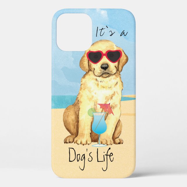 Fall "Summer Gelbe Labrador Case-Mate iPhone" Case-Mate iPhone Hülle (Rückseite)