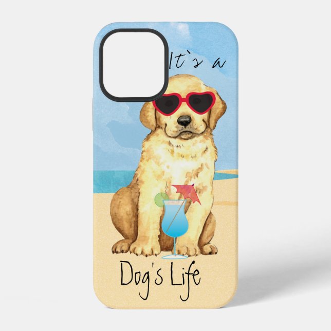 Fall "Summer Gelbe Labrador Case-Mate iPhone" iPhone Hülle (Rückseite)