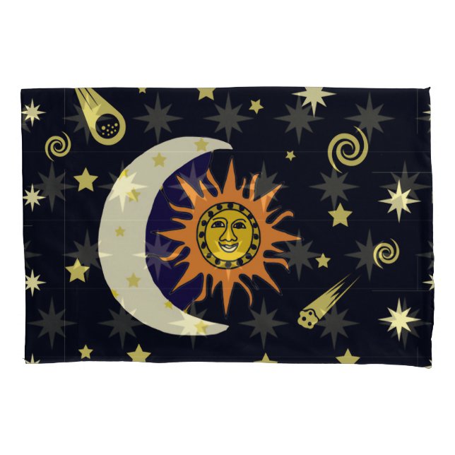 Fall Sun Moon und Celestis Pillow Case Kissenbezug (Vorderseite-Links)