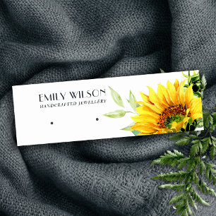 FALL SUNFLOWER AUTUMN STUD EARRING DISPLAY CARD MINI VISITENKARTE