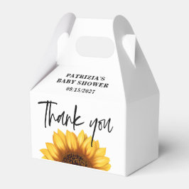 Fall Sunflower Baby Dusche Geschenkschachtel