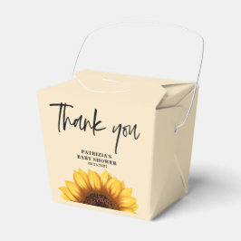 Fall Sunflower Baby Dusche Geschenkschachtel