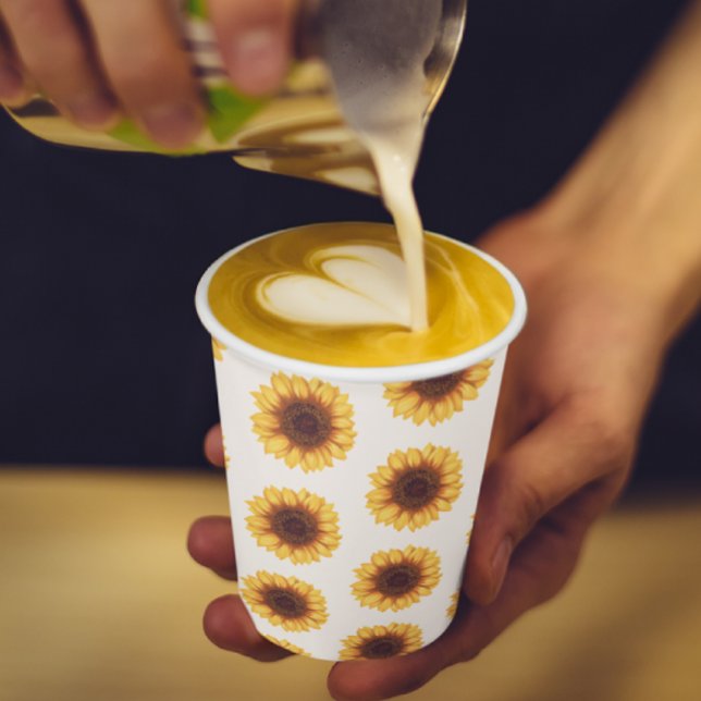 Fall Sunflower Baby Dusche Pappbecher (Von Creator hochgeladen)
