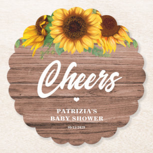 Fall Sunflower   Babydusche Untersetzer