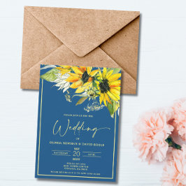Fall Sunflower Wedding Invitation Einladung