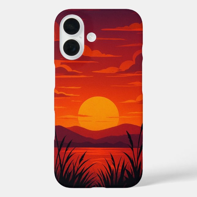 Fall Sunset iPhone 16 Case-Mate iPhone Hülle (Rückseite)