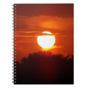 Fall Sunset Notebook Notizblock