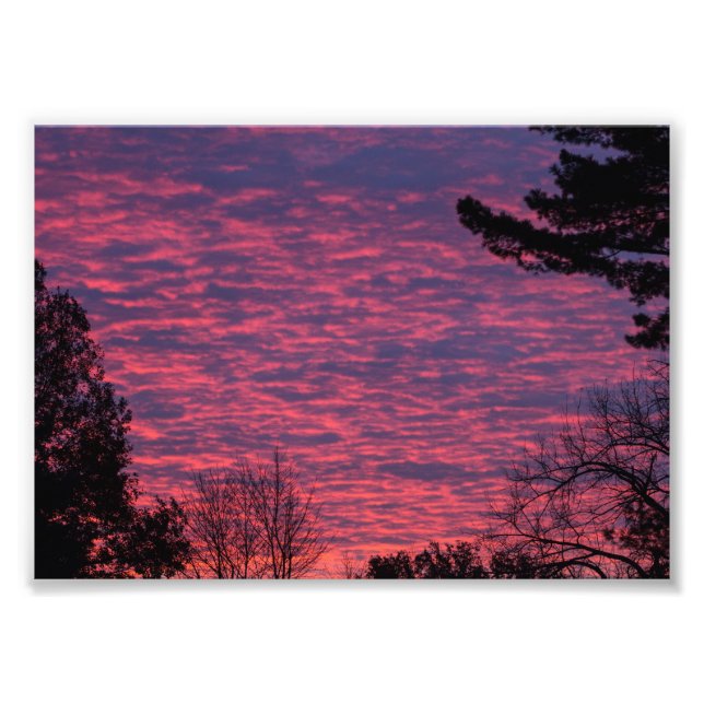 Fall Sunset, Ohio Fotodruck (Vorne)