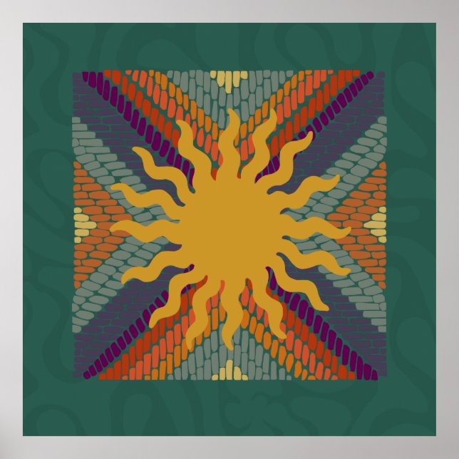 Fall Sunshine Mosaic Poster (Vorne)