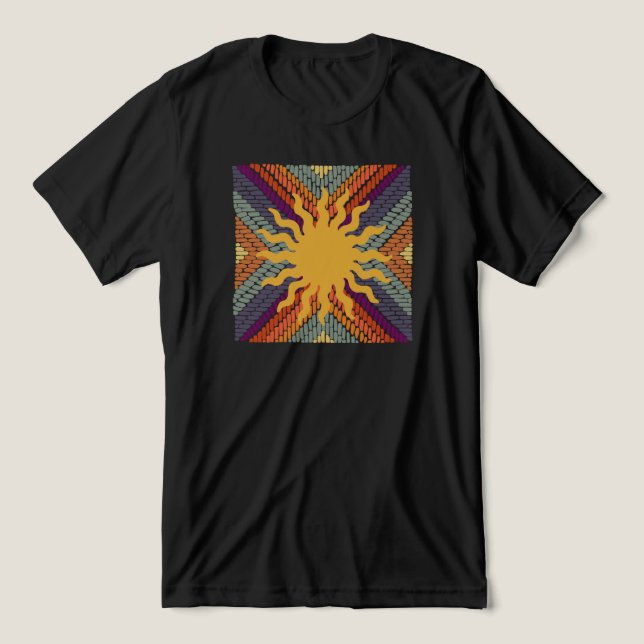 Fall Sunshine Mosaic Tri-Blend Shirt (Design Vorderseite)