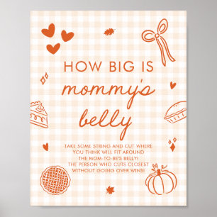 Fall Süße Pie Wie groß ist Mommys Bauch Spiel Poster