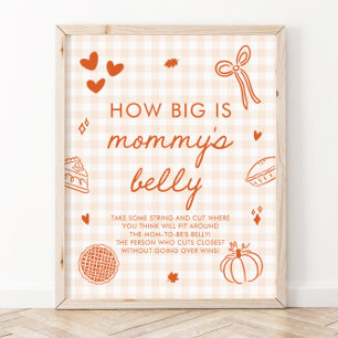 Fall Süße Pie Wie groß ist Mommys Bauch Spiel Poster