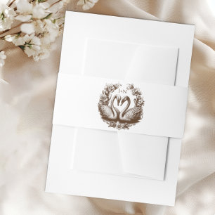 Fall Swan Wedding Bly Band Rustikale Monogram Wr