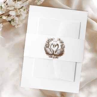 Fall Swan Wedding Bly Band | Rustikale Monogram Wr