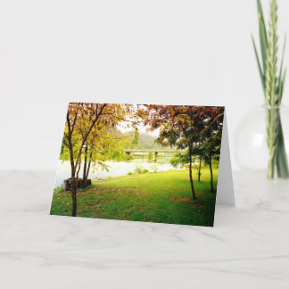 Fall-Szene in Marshall, NC-Gruß-Karte Karte