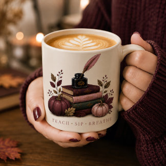Fall Teacher Mug | Dark Academia Mindful Teacher G Milchtasse