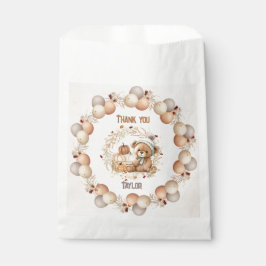 Fall Teddy Bear Birthday Favor Bags Geschenktütchen