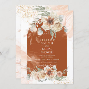 Fall Terracotta Floral Pampas Grass BRAUTPARTY