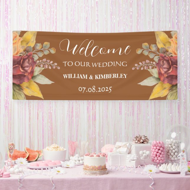 Fall Terracotta Florenz Banner (Party)