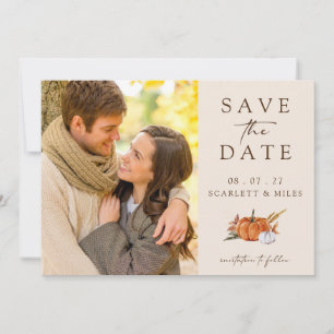 Fall Terracotta-Foto Save the Date