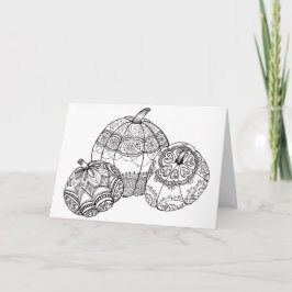 Fall Thanksgiving Pumpkin Card Feiertagskarte