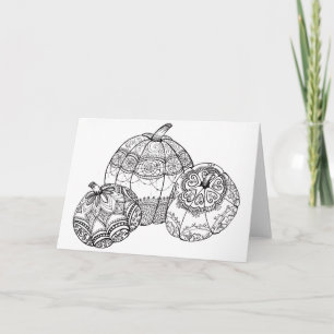 Fall Thanksgiving Pumpkin Card Feiertagskarte