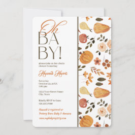 Fall Theme Baby Shower Invitation Einladung