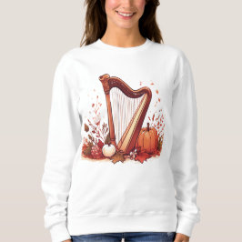 Fall Theme Harp Pumpkin Sweatshirt