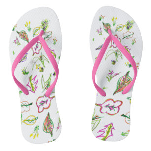 Fall Theme Slippers Flip Flops