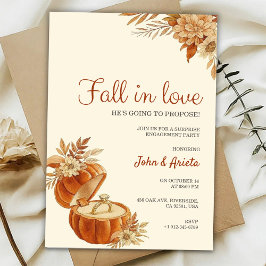 Fall themed engagement party Invitation Einladung