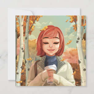 Fall Themed Feiertagskarte