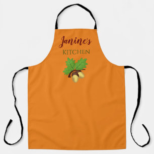 Fall Themed Kitchen Schürze mit Acorns