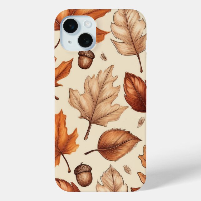 Fall Themed Pattern Case-Mate iPhone Hülle (Rückseite)