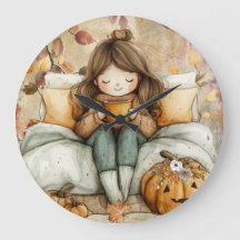 Fall Themed, Warm and Cozy Wall Clock