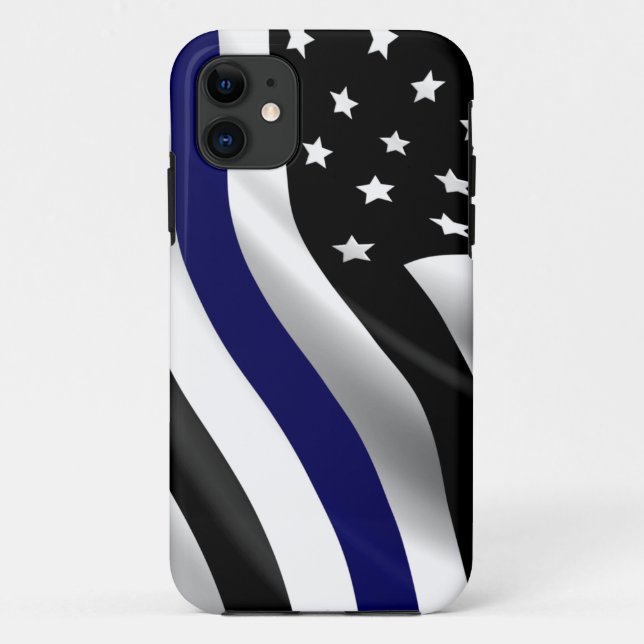 Fall Thin Blue Line Case-Mate iPhone Hülle (Rückseite)