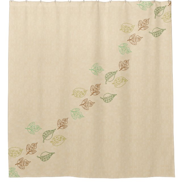 Fall Time Bad Set, Anpassen! Duschvorhang (Vorderseite)