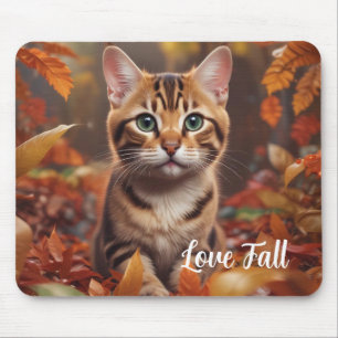 Fall Time Cat Mousepad