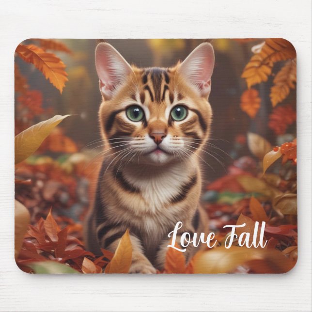 Fall Time Cat Mousepad (Vorne)