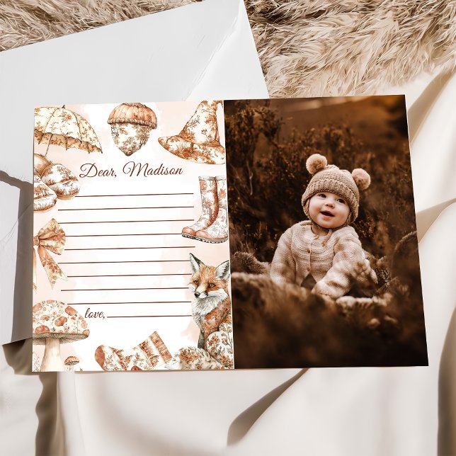 Fall Toile De Jouy Kapsel - Hinweis-Karte Einladung (Von Creator hochgeladen)