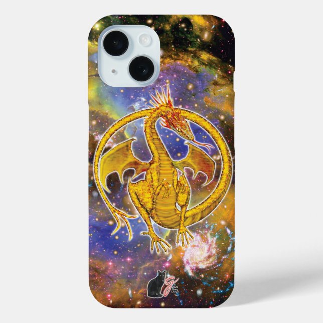 Fall Topaz Cosmic Dragon Case-Mate iPhone Hülle (Rückseite)