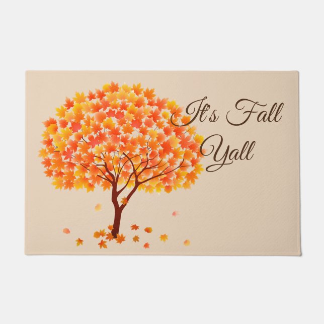Fall Tree Doormat Fußmatte (Vorderseite)
